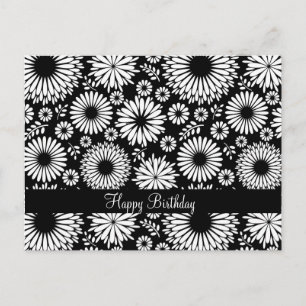 Cartão Postal Cartão-postal preto e branco