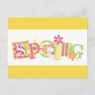 Cartão Postal Cartão-postal primavera Floral Design