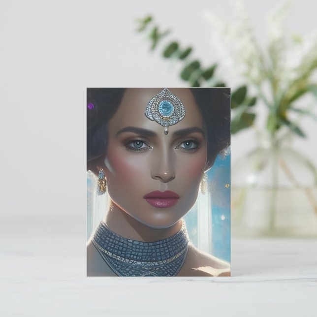 Cartão Postal Cartão-postal princesa (Em pé/Frente)