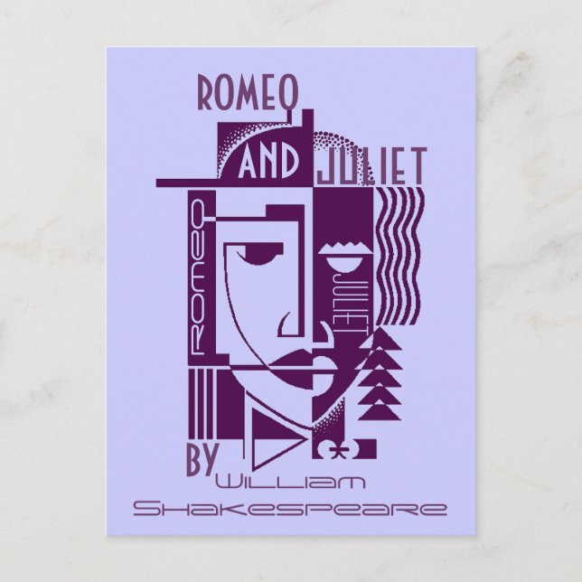 Cartão Postal Cartão-postal Promo Shakespeare Romeu e Juliet Pla (Frente)