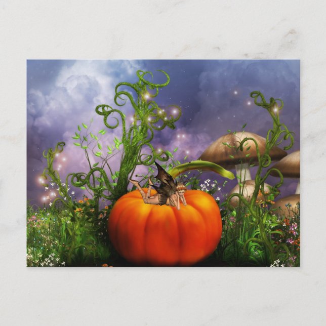 Cartão Postal Cartão-postal Pumpkin Pixie (Frente)