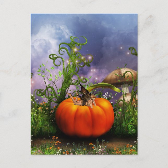 Cartão Postal Cartão-postal Pumpkin Pixie (Frente)