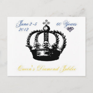 Cartão Postal Cartão-postal Queens Diamond Jubilee 2012