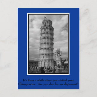 Cartão Postal Cartão-postal Quiroprático para Reativação do Doen