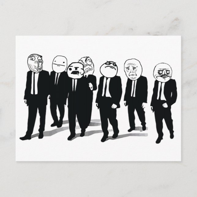 Cartão Postal Cartão-postal Rage Gang (Frente)