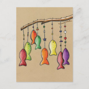 Cartão Postal Cartão-postal Rainbow Fish