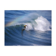 Cartão-postal Rainbow Over the California Surfer