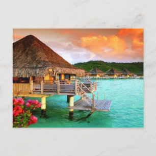 Cartão Postal Cartão-postal - Ramos Românticos Tahiti Bora Bora 