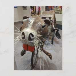 Cartão Postal Cartão-postal Rat Art-Bike