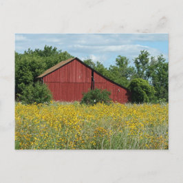 Cartão Postal Cartão-postal Red Barn