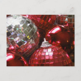 Cartão Postal Cartão-postal Red Baubles