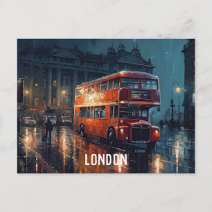 Cartão Postal Cartão-postal Red City Bus em Londres