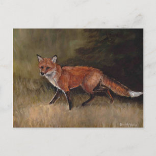 Cartão Postal Cartão-postal Red Fox Art
