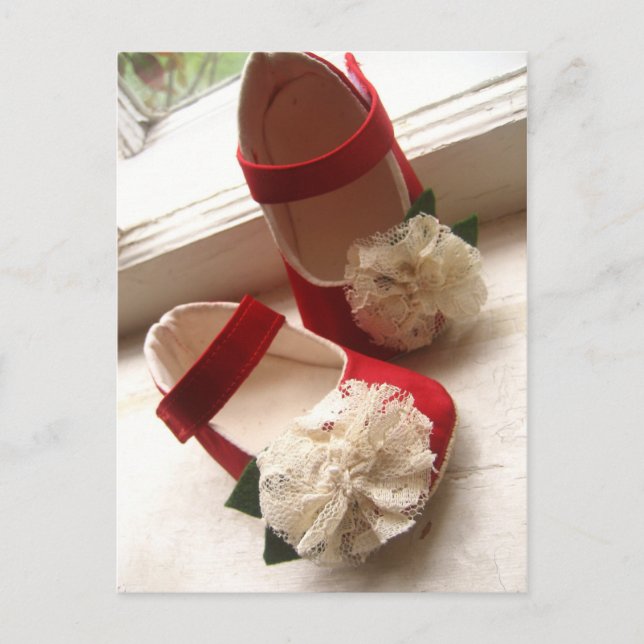 Cartão Postal Cartão-postal Red Mary Janes (Frente)
