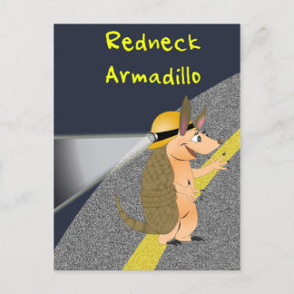Cartão Postal Cartão-postal Redneck Armadillo