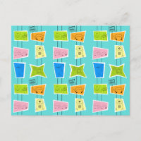 Cartão-postal Retro Atomic Kitsch