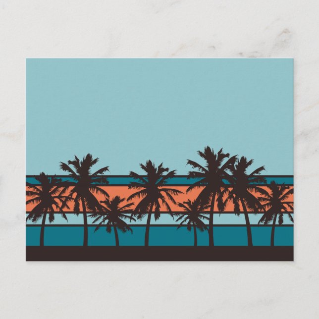 Cartão Postal Cartão-postal Retro Beach (Frente)