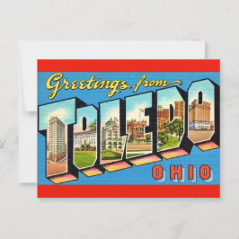 Cartão Postal Cartão-postal Retro de Ohio Toledo