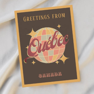 Cartão Postal Cartão-postal retrô do Quebec Canada