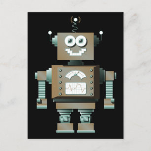 Cartão Postal Cartão-postal Retro Toy Robot (dk)