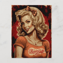 Cartão Postal Cartão-Postal Retroativo Para Rapariga Pin-Up - Es