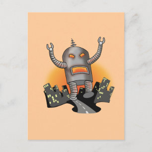Cartão Postal Cartão-postal Robot Attack