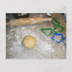 Cartão Postal Cartão-postal Rollin à Comida de Foodie Baking Coo