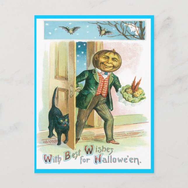 Cartão Postal Cartão-postal Romântico para a Abóbora (Frente)