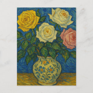 Cartão Postal Cartão-postal rosas