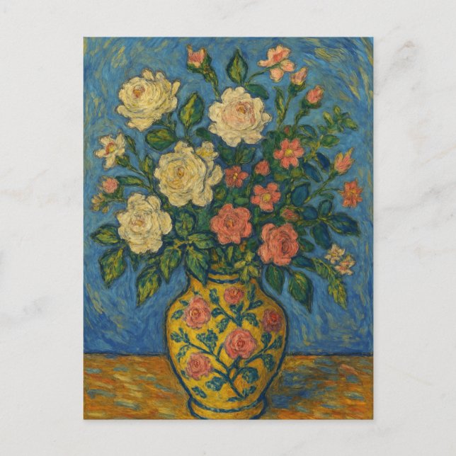 Cartão Postal Cartão-postal rosas (Frente)