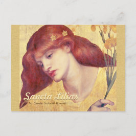 Cartão Postal Cartão-postal Rossetti Sancta Lilias CC0657