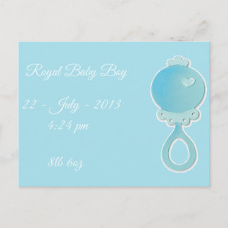 Cartão Postal Cartão-postal Royal Baby Boy