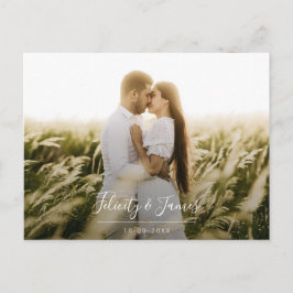 Cartão Postal Cartão-postal RSVP de Casamento Floral Verde