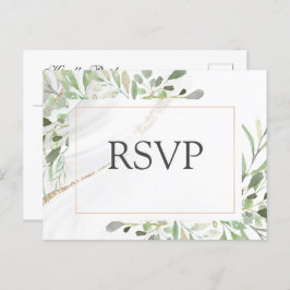 Cartão Postal Cartão-postal RSVP de Escolha de Farinha de Aquare