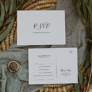 Cartão Postal Cartão-postal RSVP de Solicitação de Música El