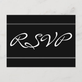 Cartão Postal Cartão-postal RSVP respeitável e elegante