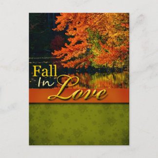 Cartão Postal Cartão-Postal Rustic Fall In Love