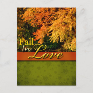 Cartão Postal Cartão-Postal Rustic Fall In Love