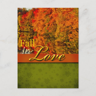 Cartão Postal Cartão-Postal Rustic Fall In Love