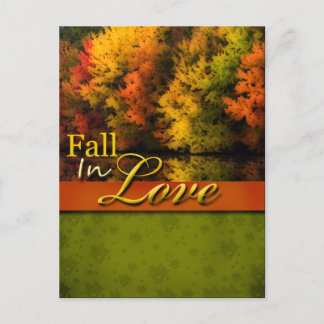 Cartão Postal Cartão-Postal Rustic Fall In Love