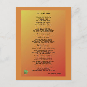 Cartão Postal Cartão-postal Salad Bowl