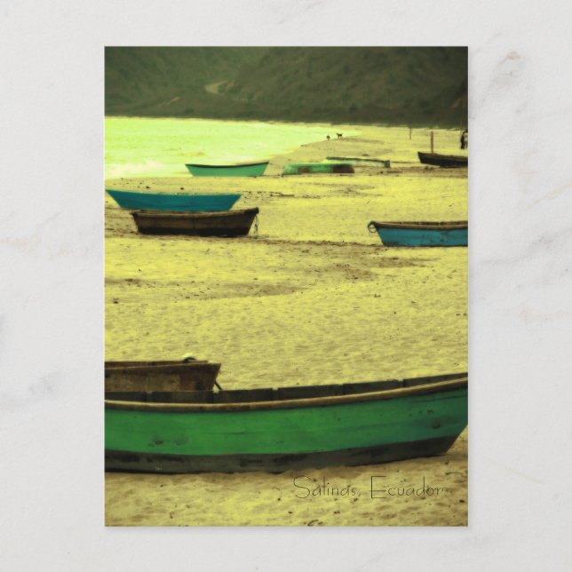 Cartão Postal Cartão-postal - Salinas, Equador (Frente)