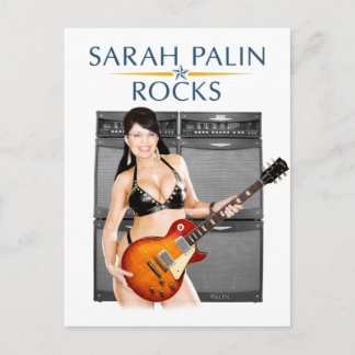 Cartão Postal Cartão-postal Sarah Palin Rocks