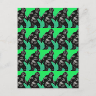 Cartão Postal Cartão-postal Sasquatch Walking