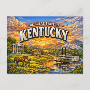 Cartão Postal Cartão-postal Saudações Kentucky 