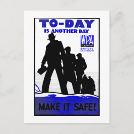 Cartão Postal Cartão-postal Segurança no Local de Trabalho