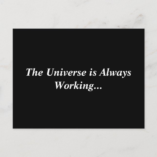 Cartão Postal Cartão-postal sempre ativo do Universo (Frente)