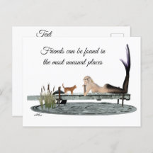 Cartão-postal Sereia no Boat Dock