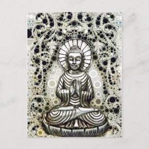 Cartão Postal Cartão-postal Silver Buddha