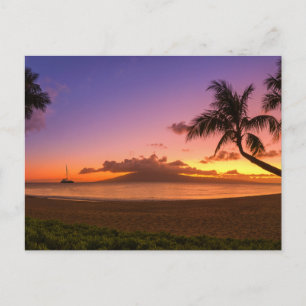Cartão Postal Cartão-Postal Simples para Vista do Mar Moderno